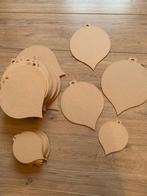 Kerstballen MDF 22 en 14cm lot 39 stuks, Ophalen of Verzenden, Nieuw