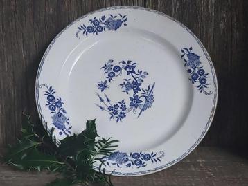Prachtig grote oude (serveer) schaal Grand Bouquet 1855 beschikbaar voor biedingen