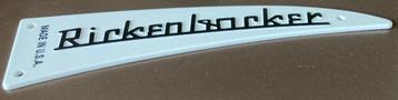 Rickenbacker headstock cover wit met opgellegde letters, Musique & Instruments, Enlèvement ou Envoi, Neuf