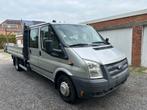 Ford transit Openlaadbak, 2.2 diesel 114 Kw,Bj 2012,Euro 5, Auto's, 7 zetels, Bedrijf, Grijs, Elektrische ramen