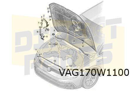 Volkswagen Golf VIII (2/20-) Motorkap Origineel! 5H0823031H, Auto-onderdelen, Carrosserie, Motorkap, Volkswagen, Voor, Nieuw, Verzenden