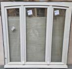 3 delig houten raam met gebogen bovenregel, Doe-het-zelf en Bouw, Glas en Ramen, Ophalen, Gevelraam of Ruit, 120 tot 160 cm, Nieuw