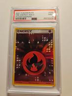 Pokémon fire energy holo psa 9, Hobby en Vrije tijd, Ophalen of Verzenden, Zo goed als nieuw, Losse kaart, Foil