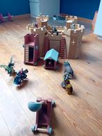 Houten kasteel met ridders, merk KROKODIL. Bieden kan., Verzamelen, Ophalen of Verzenden, Gebruikt