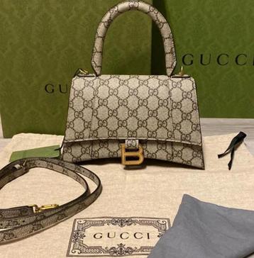 Gucci X balenciaga Hourglass GG Tas Sac Bag, Enlèvement ou Envoi