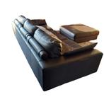 DESIGN ZETEL DARK EXPRESSO echt leder NU 3500 euro, Huis en Inrichting, Ophalen, Zo goed als nieuw, Vierpersoons of meer, Leer