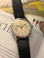 Herziene Roga-chronograaf uit 1950, Handtassen en Accessoires, Horloges | Heren, Ophalen of Verzenden