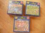 3 JAN VAN HAASTEREN  puzzels 950 stukjes, Ophalen of Verzenden, 500 t/m 1500 stukjes, Zo goed als nieuw, Legpuzzel
