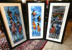 afrikaanse kunst 3-luik, Ophalen of Verzenden