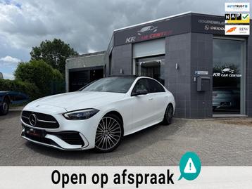 Mercedes-Benz C-klasse 200 AMG PANO-CAMERA-SFEER-CARPLAY beschikbaar voor biedingen