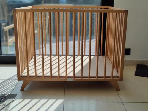 Bopita Box Retro Naturel, Kinderen en Baby's, Babyparken, Zo goed als nieuw, In hoogte verstelbaar, Boxkleed, Ophalen