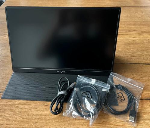 Arzopa Full HD Draagbare Monitor, Computers en Software, Monitoren, Zo goed als nieuw, 61 t/m 100 Hz, HDMI, USB-C, IPS, HD, 3 tot 5 ms