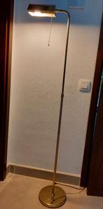 Vintage Deknudt jaren 90 vloerlamp in messing., Enlèvement, Utilisé