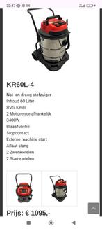 Stofzuiger kremer zeer krachtig splinternieuw, Ophalen, Stofzuiger, Nieuw, 2000 watt of meer