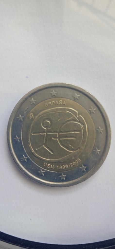 Monnaie 2 euros commémorative UEM 1999 - 2009, Postzegels en Munten, Munten | Europa | Euromunten, Losse munt, 2 euro, Spanje