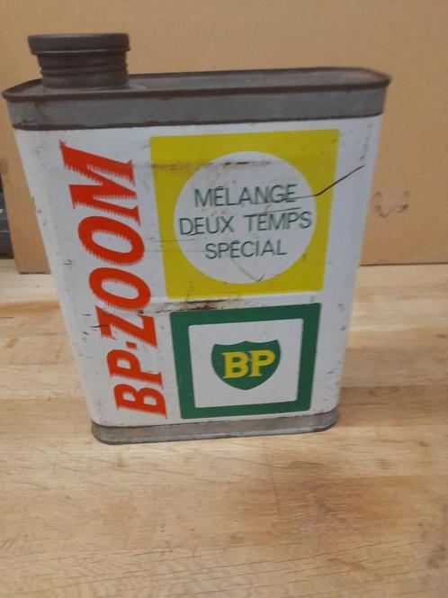 ancien bidon huile vide bp zoom melange 2t special, Collections, Marques & Objets publicitaires, Utilisé, Autres types, Envoi