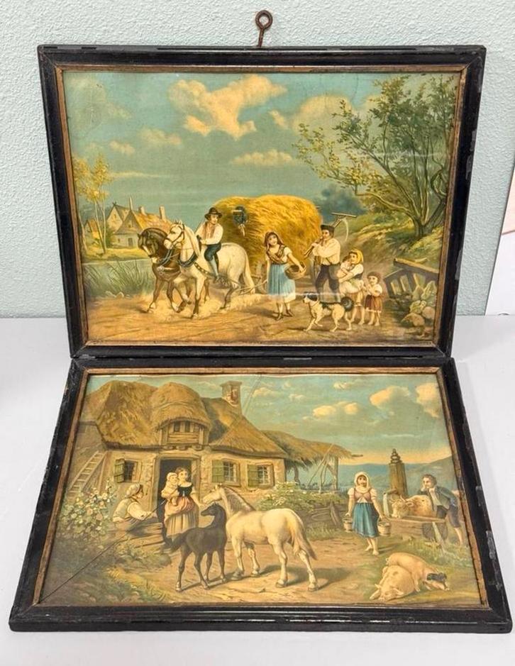 1920 FARMER 2 Boerderij FOTO Boerderij Idylle BOERDERIJ HAYD, Antiek en Kunst, Curiosa en Brocante, Ophalen of Verzenden