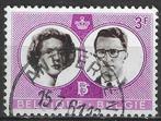 Belgique 1960 - Yvert/OBP 1170 - Boudewijn et Fabiola (ST), Timbres & Monnaies, Timbres | Europe | Belgique, Envoi, Oblitéré, Maison royale