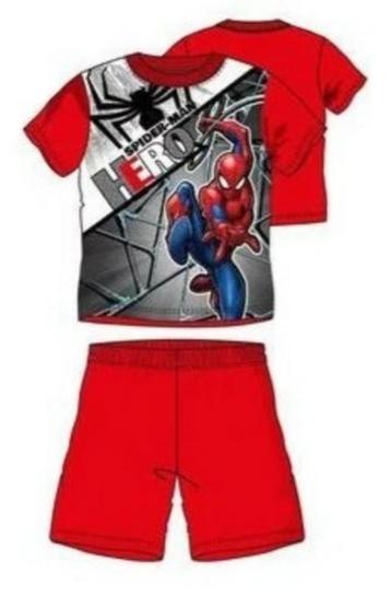 Spiderman Shortama - Rood - Maat 98 - 128 beschikbaar voor biedingen