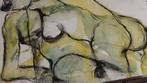 NAAKTEN (houtskool en aquarel), Antiek en Kunst, Kunst | Schilderijen | Modern, Ophalen of Verzenden