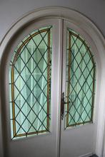 Massieve dubbele ronde binnendeur met glas in lood, Doe-het-zelf en Bouw, Ophalen, Gebruikt, Glas in lood, Overige typen