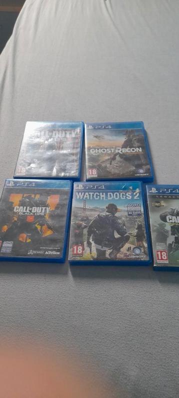 Playstation 4 games  zie info