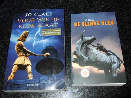 JO CLAES : "Voor wie de klok slaat" en "De blinde vlek", Boeken, Thrillers, Zo goed als nieuw, Ophalen of Verzenden
