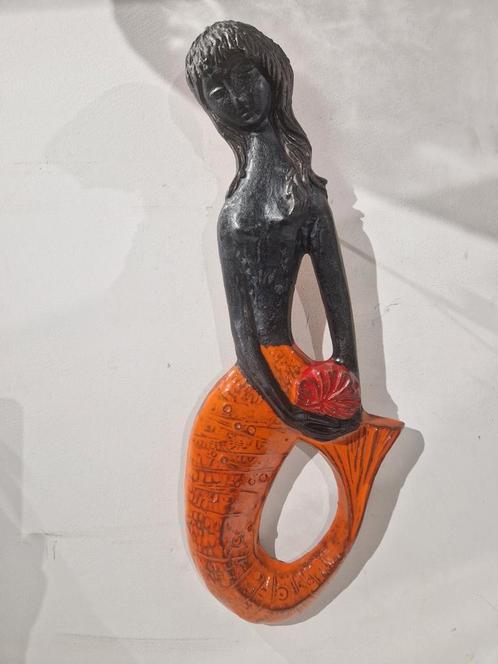 Zeemeermin keramiek , 45 cm groot, Antiek en Kunst, Antiek | Keramiek en Aardewerk, Ophalen of Verzenden