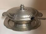 Tinnen soepterrine. 92% tin.  Tin-Koper Depondt Borgloon, Antiek en Kunst, Ophalen