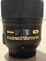 macrolens Nikon AF-S 60mm F/2.8G ED micro, Audio, Tv en Foto, Ophalen, Zo goed als nieuw, Macrolens