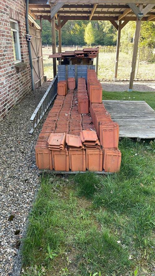 Rode dakpannen enkel sluiting allen gereinigd en nagekeken., Doe-het-zelf en Bouw, Dakpannen en Dakbedekking, Gebruikt, Dakpannen