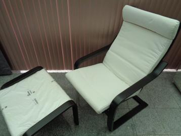 Fauteuil avec repose-pieds POÄNG 1 pers. IKEA beschikbaar voor biedingen