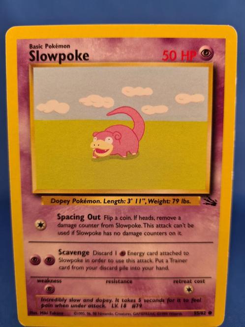 Slowpoke 55/62 - Fossil, Hobby en Vrije tijd, Verzamelkaartspellen | Pokémon, Zo goed als nieuw, Verzenden