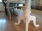 Oude ronde witte bolpoottafel, Antiek en Kunst, Ophalen