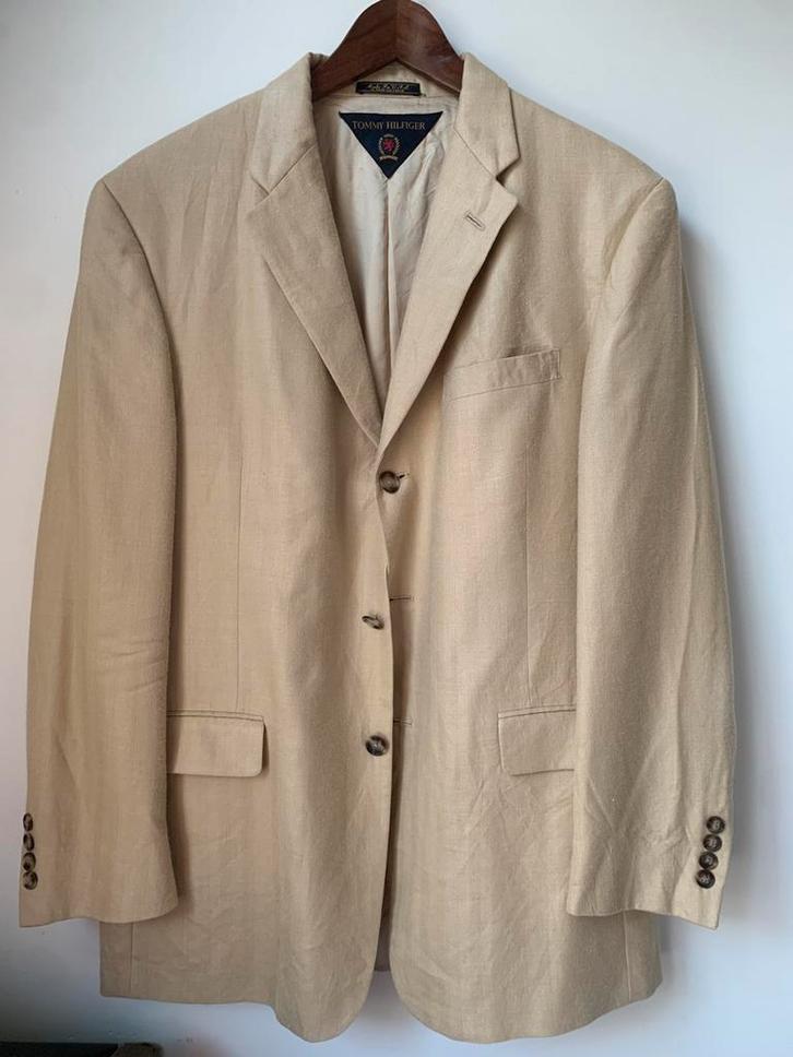 Hilfiger blazerjack beige crème sartorial xL, Kleding | Heren, Kostuums en vesten, Beige, Ophalen of Verzenden
