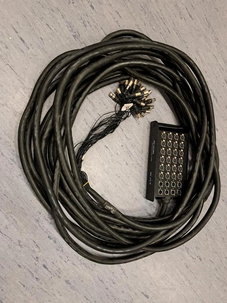 MC 24/8 Stagebox Snake Multikabel XLR 30m, Muziek en Instrumenten, Kabels en Stekkers, Gebruikt, Apparatuur, Ophalen