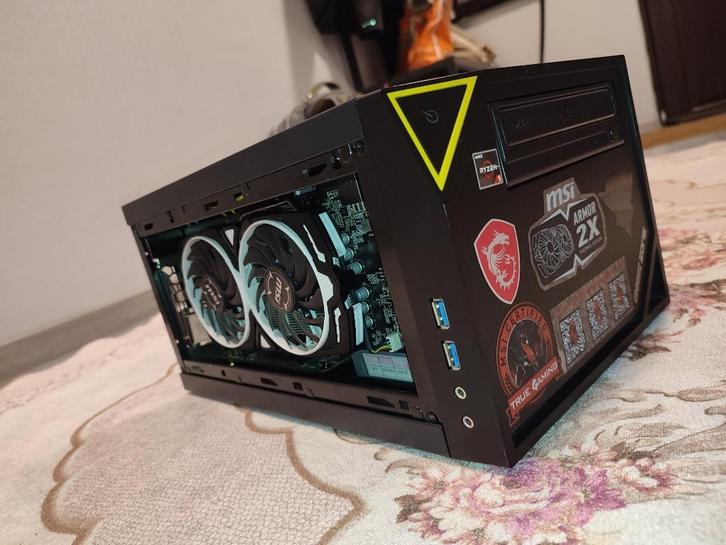 Mini-ITX Gaming PC - RX580 8GB +Ryzen 5 2600, Computers en Software, Desktop Pc's, Gebruikt, 3 tot 4 Ghz, SSD, 16 GB, Met videokaart