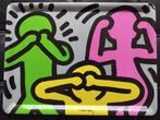 vintage plastic dienbladen KEITH HARING, Antiek en Kunst, Kunst | Litho's en Zeefdrukken, Ophalen of Verzenden