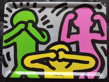 vintage plastic dienbladen KEITH HARING beschikbaar voor biedingen