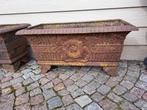 gietijzeren bloembakken, Tuin en Terras, Bloembakken en Plantenbakken, Ophalen of Verzenden, Gebruikt
