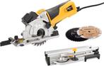 Powerplus POWX1365MB cirkelzaag mini 600W 89mm + verstekbak, Doe-het-zelf en Bouw, Ophalen, Minder dan 30 mm, Cirkelzaag, 600 tot 1200 watt