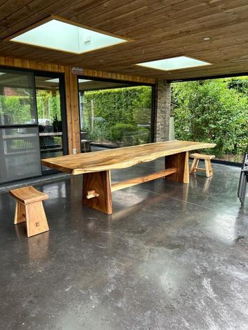 table jardin, troncque d arbre , meubles, Enlèvement ou Envoi, Comme neuf, Salons de jardin