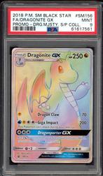 Dragonite GX PSA 9 - SM156 - Promo Soleil et Lune 2018, Enlèvement ou Envoi, Comme neuf, Cartes en vrac