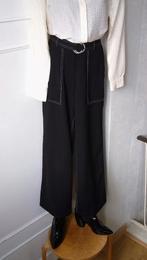 Costes Studio, geklede "contrast stitch" broek, 34/36 - zgan, Kleding | Dames, Zwart, Ophalen of Verzenden, Zo goed als nieuw