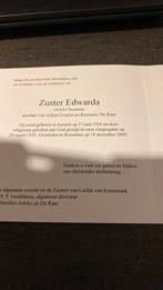 Zuster Suzanne Arickx, Verzamelen, Bidprentjes en Rouwkaarten, Verzenden, Bidprentje