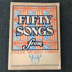 Fifty Songs From English Speaking Nations, 1944, Utilisé, Enlèvement ou Envoi