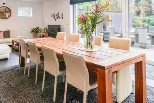 Volkern houten tafel - 3 meter lang, Maison & Meubles, Tables | Tables à manger, Utilisé, 50 à 100 cm, 200 cm ou plus, Cinq personnes ou plus