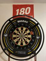 Dartbord+surround+verlichting+dartmat, Sport en Fitness, Darts, Ophalen, Zo goed als nieuw, Dartbord