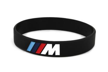 Siliconen armband / polsband BMW M - Zwart