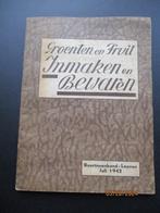 Boekje Boerinnenbond Juli 1942. Groenten...., Ophalen of Verzenden